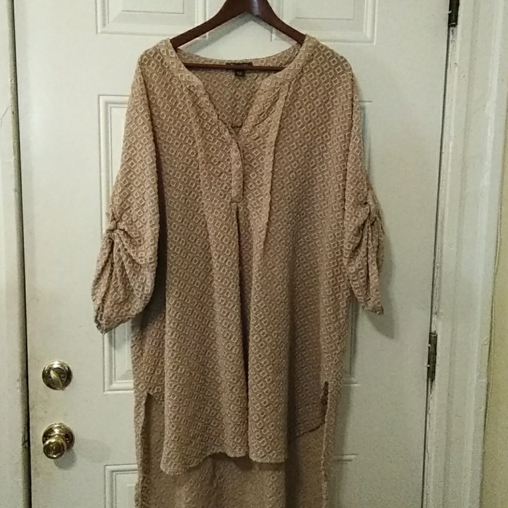 Beige size 28 shirt dress from Roaman's
